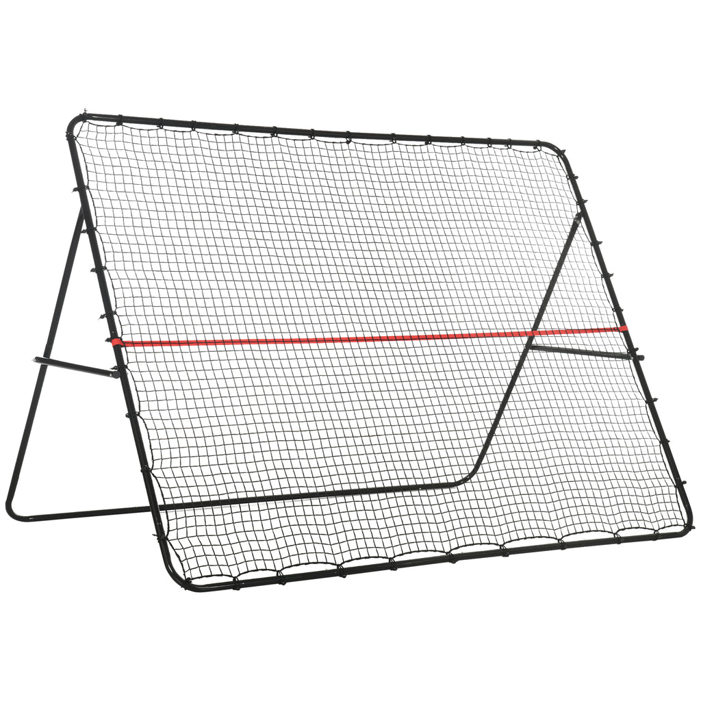 Soccer Rebounder Net, Adjustable and Foldable Multi-Sport Training Bounce Back Net, Target Goal for Soccer Practice and Training, 8.5' x 6.5'
