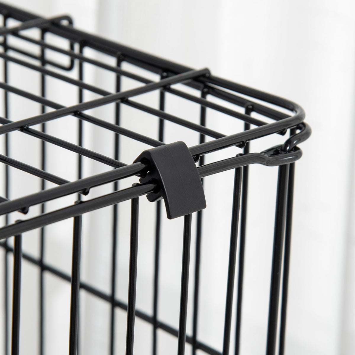 32"L 4-Level Small Animal Cage Rabbit Hutch with Universal Lockable Wheels, Slide-out Tray for Bunny, Chinchillas, Ferret, Black