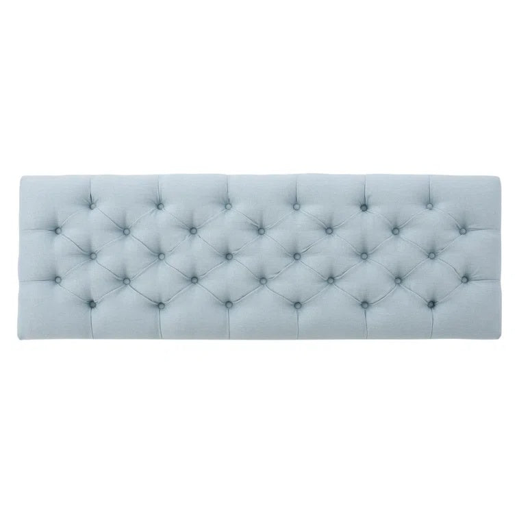 Storage Ottoman with Contemporary Design, Upholstered Seating, Versatile Storage Bench, 51" L x 17.5" W x 17" H, Blue