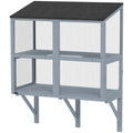 Catio Outdoor Cat Enclosure Outdoor Window Box Cat House with Waterproof Roof 39.4"L Gray