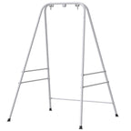 Hammock Chair Stand Indoor and Outdoor Use with Anti-Slip Foot Pads, 2 Carabiners, White