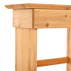 Tall Potting Bench with 3 Shelves, 6 Drawers, Hutch and Cabinet, Wood Garden Workstation for Patio, 50'' L x 20.5'' W x 65.5'' H, Natural