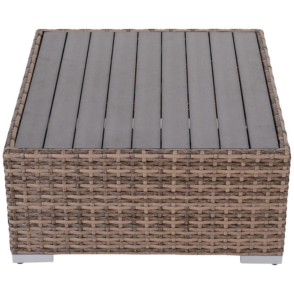 Modern Rattan Patio Furniture Set, 7-Piece Outdoor Wicker Sofa Set with Cushions for Home & Family Gatherings, Gray