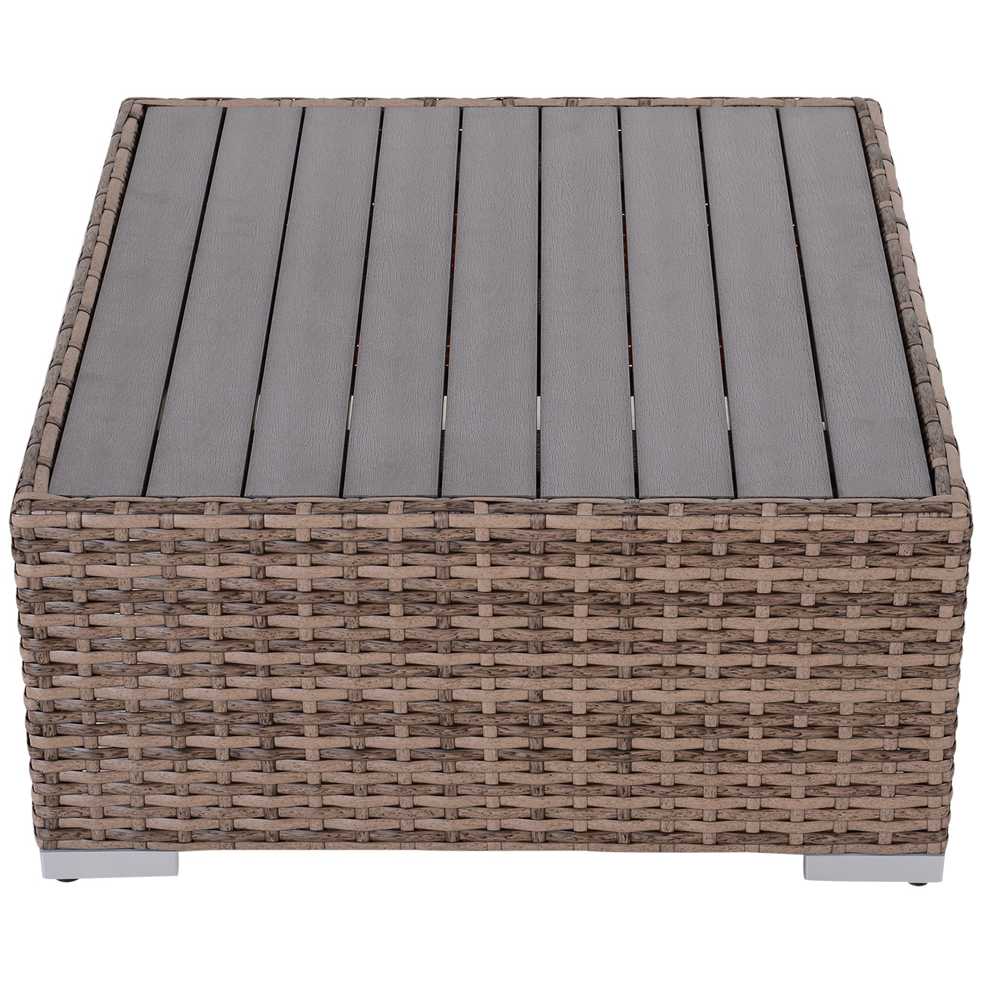 Modern Rattan Patio Furniture Set, 7-Piece Outdoor Wicker Sofa Set with Cushions for Home & Family Gatherings, Gray
