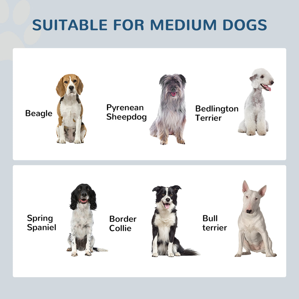 Elevated Dog Bowls, Double Stainless Steel Heavy Duty Dog Food Bowl Elevated Pet Feeding Station, 14" H