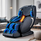 3D Zero Gravity Massage Chair with Voice and App Control, Back Heating, Full Body Shiatsu Recliner, 52" L x 29" W x 43" H, Black