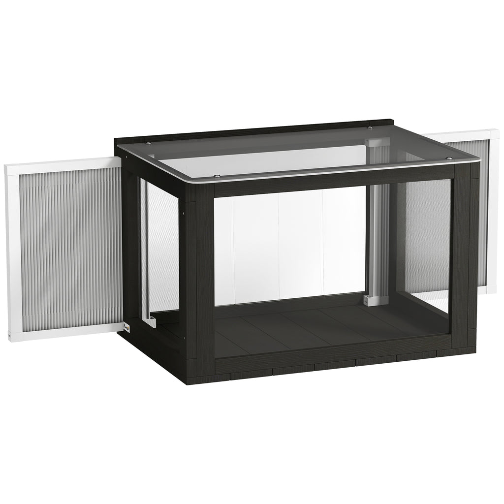 Catio Outdoor Cat Enclosure 25"–41" Outdoor Cat House for Sunbathing, Napping & Overlooking