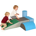 5 Piece Climb and Crawl Activity Play Set, Baby Soft Play Set, Foam Climbing Blocks for Toddlers, Kids Preschooler Indoor Play Equipment Contemporary