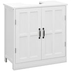 Bathroom Sink Cabinet, Pedestal Sink Cabinet with Adjustable Shelf, White