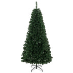 7.5 ft Artificial Christmas Tree, Norway Spruce Tree, Hinged Xmas Tree with Metal Stand