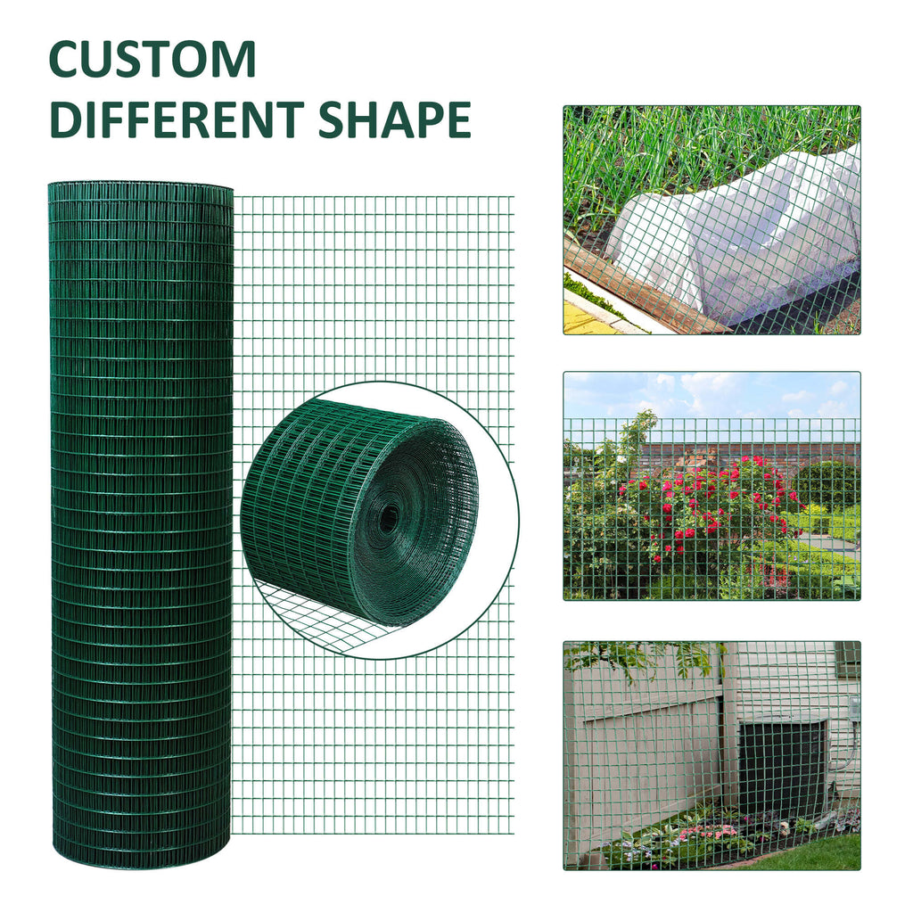 PVC Coated Steel Chicken Rabbit Mesh Fencing Wire Garden Galvanized Fence Border
