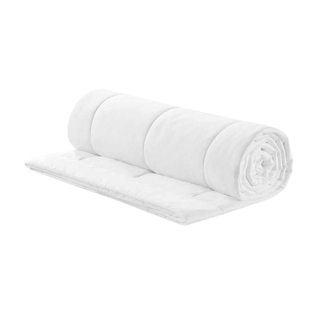 King Size Down Alternative Blanket with Cool Touch, OEKO-TEX Certified, Easy Maintenance, Ideal for Hot Sleepers, 108" L x 90" W x 0.25" H, White