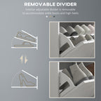 Narrow Storage Bench, Upholstered Entry Way Bench, Shoe Rack Bench with 2 Flip Drawers, 2 Vents for 8 Pairs of Shoes
