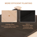 Raised Garden Bed with Legs, 48" x 22" x 30", Elevated Wooden Planter Box, Self-Draining with Bed Liner for Vegetables, Herbs, and Flowers Backyard, Patio, Balcony Use, Natural