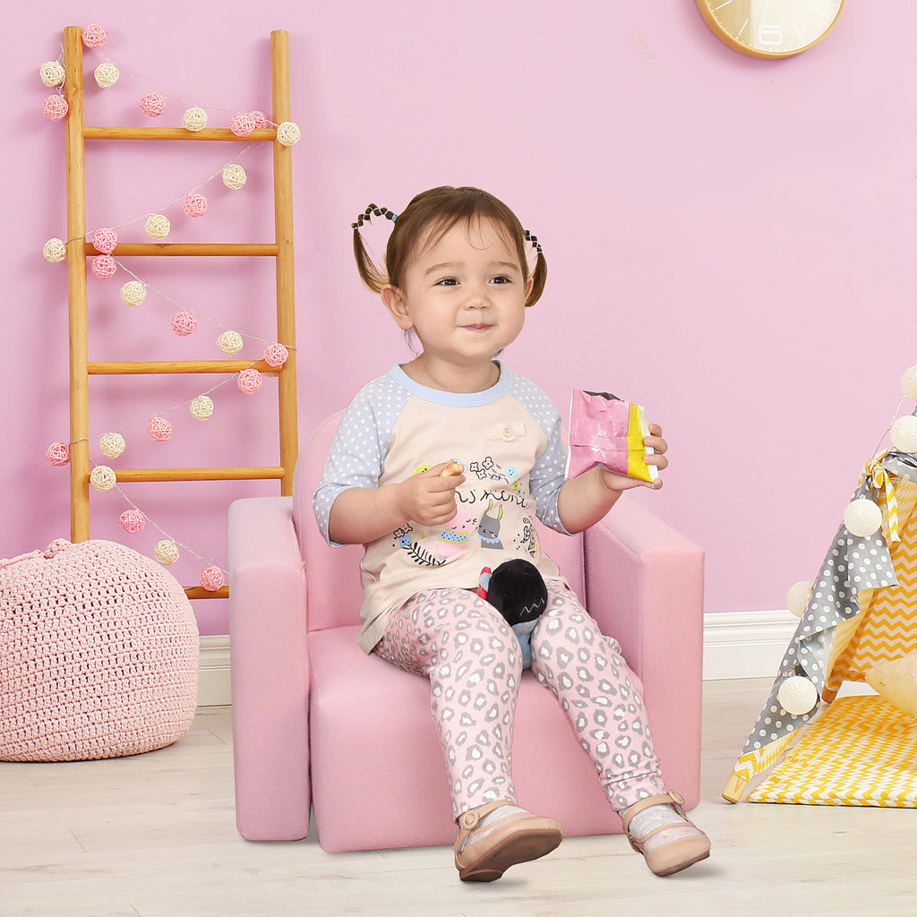 2-in-1 Convertible Table and Chair Set for Boys Girls for Boys Girls, Pink