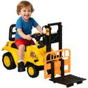 Sit and Scoot Ride-on Toy with Forklift Operation, Construction Toys for Kids with Under Seat Storage, Forklift Toy for 3-Year-Old Boys & Girls, Imagination Toys