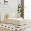 Compressed Sofa Modern Memory Foam Sectional with Pet-Friendly Corduroy Fabric, Modular Sofas for Small Spaces Single Chaise Longue for Living Room, 71" L x 36" W x 28.5" H, Beige