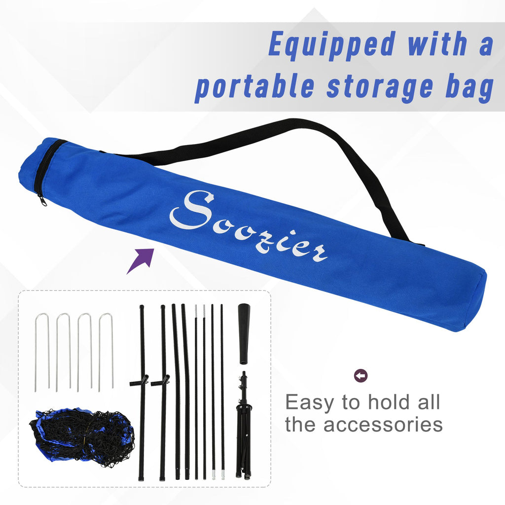 Baseball Net Set with 7.5x7ft Catcher Net, Ball Caddy, Portable Pitching Net for Hitting, Pitching, Batting, Catching, Blue