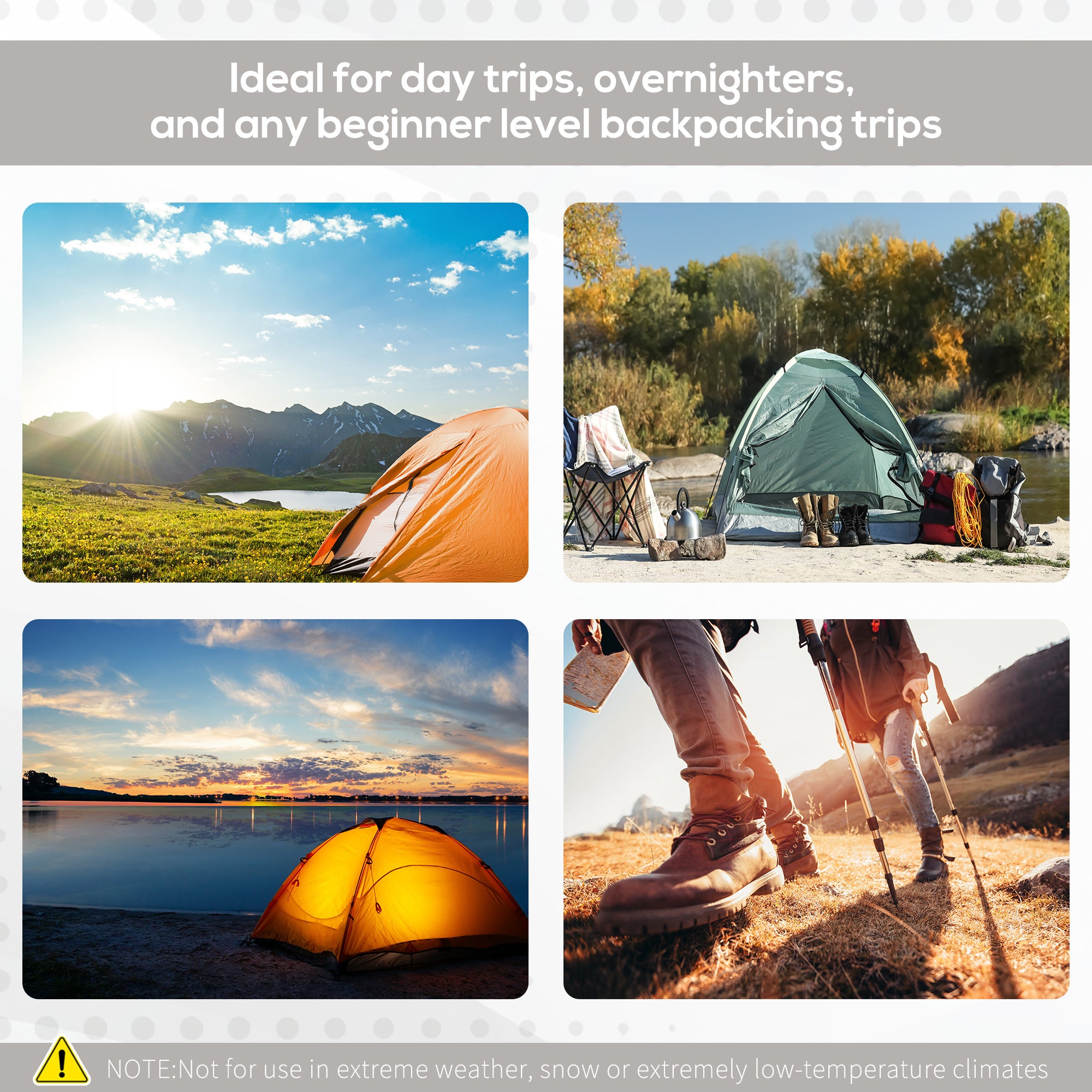 2-3 People Pop Up Camping Tent Waterproof Automatic Instant Tent Portable Cabana Beach Tent with Rainfly, Carry Bag, Windows and Doors, Outdoor Camping Hiking Indoor