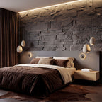 8-Pack 3D Faux Stone Wall Panels, Lightweight Polyurethane Panels for Interior and Exterior Accent Walls, Black
