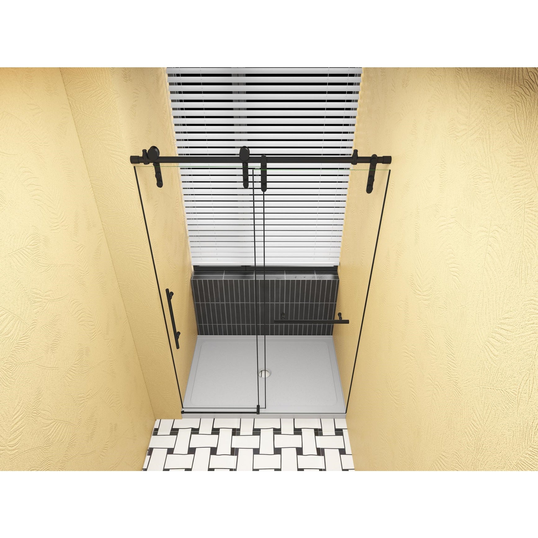 32" x 48" Shower Base with Durable No-Flex Construction, Acrylic 3-Wall Alcove Shower Pan with Center Drain, 48" L x 32" W x 3" H, Gloss White