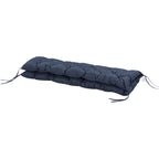 59" x 38" Tufted Bench Cushion for Outdoor Furniture, 3-Seater Replacement for Swing Chair, Patio Sofa/Couch, Dark Blue