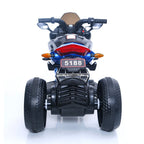 12V Kids Ride-On Motorcycle with Manual Throttle, Foot Brake and PU Seat, Motorbike for Toddlers Ages 3-5, 43.5″ L x 23.5″ W x 29″ H, Blue