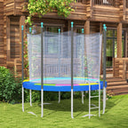 14FT Trampoline Spring Cover, Safety Trampoline Pad Replacement, Waterproof and Tear Resistant, All Weather Trampoline Accessories, No Holes for Pole, Multi Color