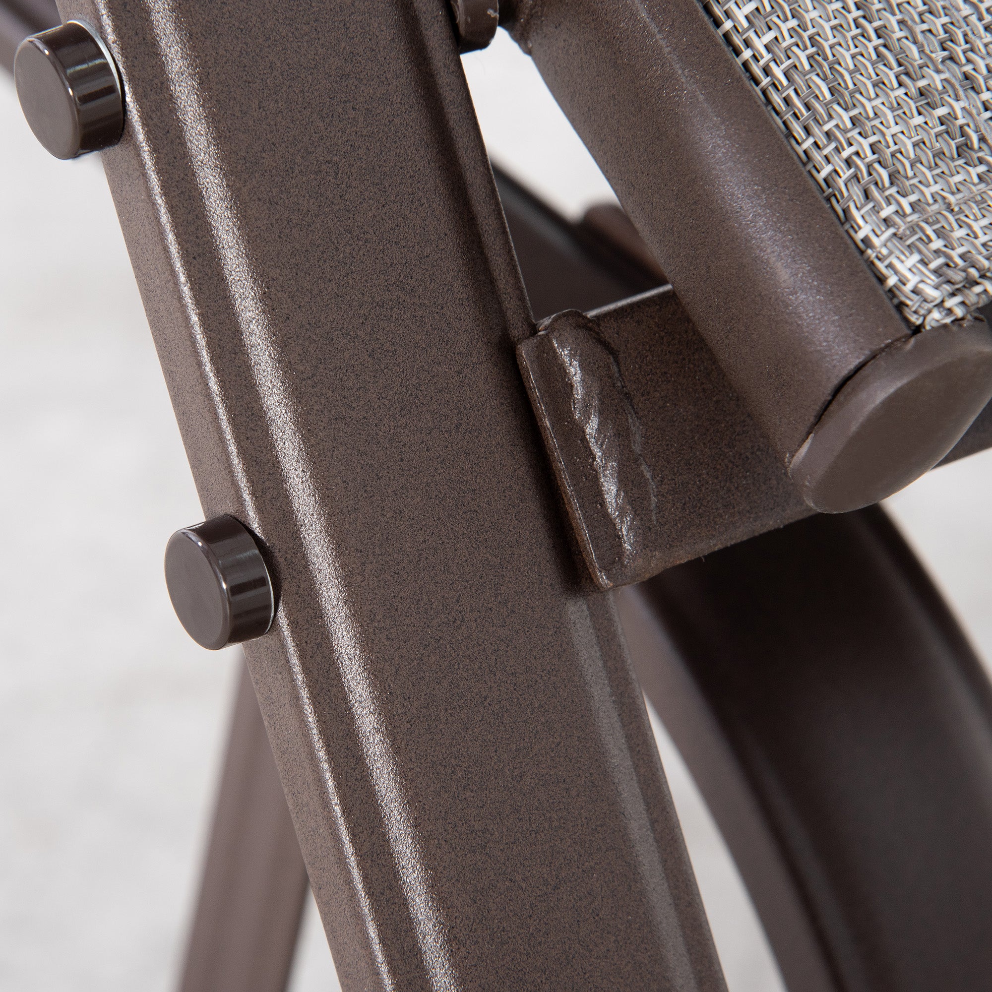 Outdoor Glider Chair, Gliders for Outside Patio with Steel Frame and Mesh Fabric for Backyard, Garden, and Porch, Gray
