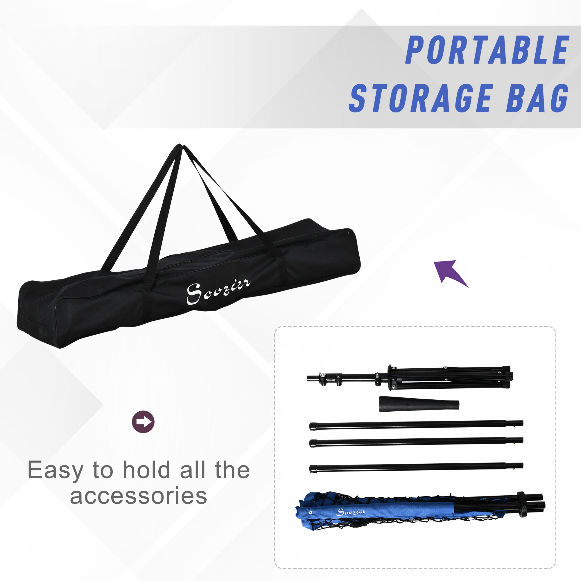 Baseball Practice Net Set with 7.5x7ft Catcher Net, Ball Caddy and Batting Tee, Portable Pitching Net with Carry Bag for Hitting, Pitching, Batting, Catching, Blue