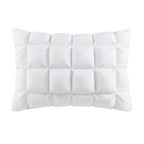 Luxuriously Soft Standard Overfilled Pillow Protector with 100% Polyester Microfiber, 3D Puff Stitching, Zipper Closure, 28" L x 20" W x 0.13" H, White