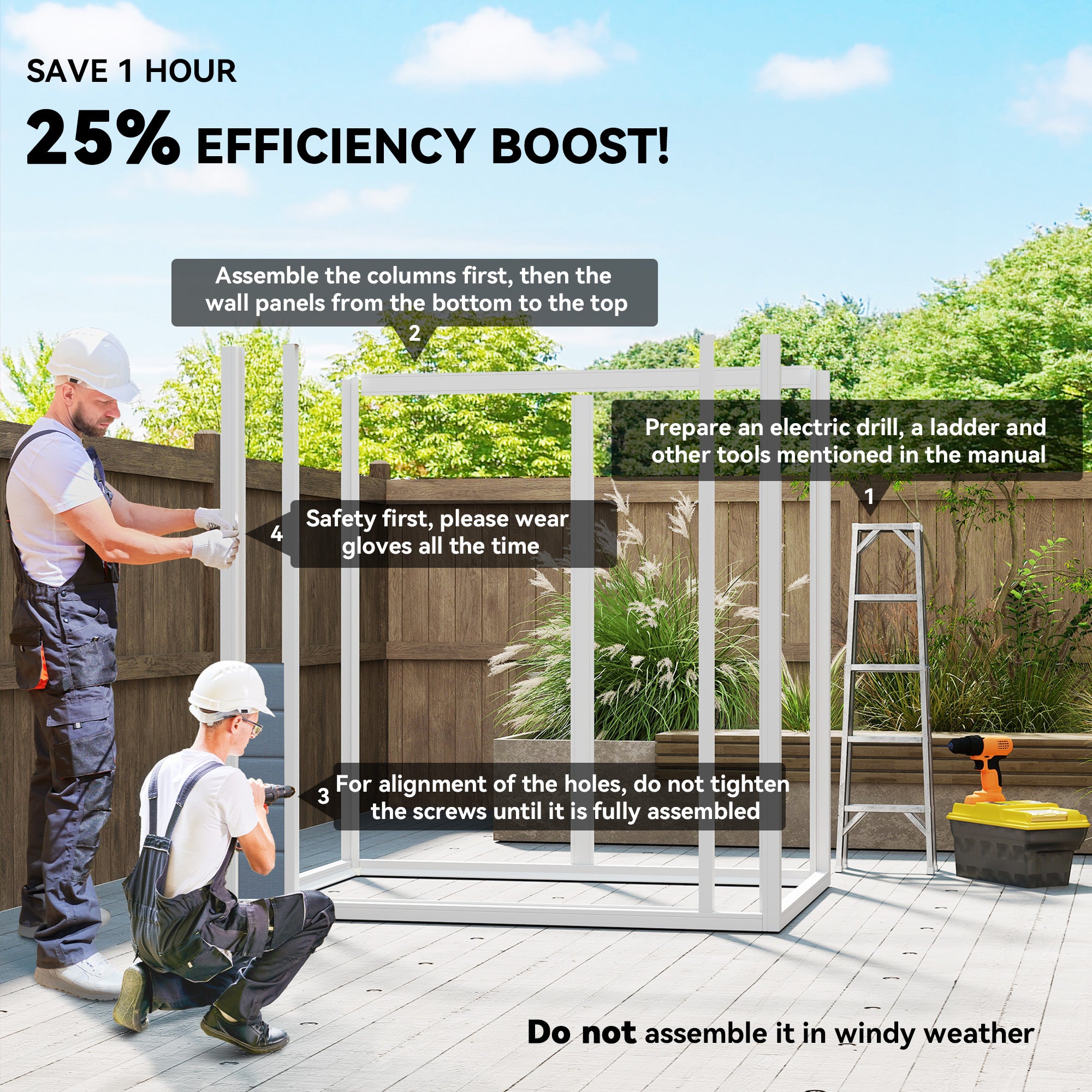 6x4.5 Outdoor Storage Shed, Lockable Tool Shed with Double Doors, Vent and Window for Garden, Cottage Style, Family Use, Gray