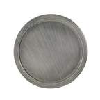 Modern Stunning Hourglass Coffee Table with Iron Frame, No Assembly Required, 24.5" L x 24.5" W x 15.25" H, Antique Silver