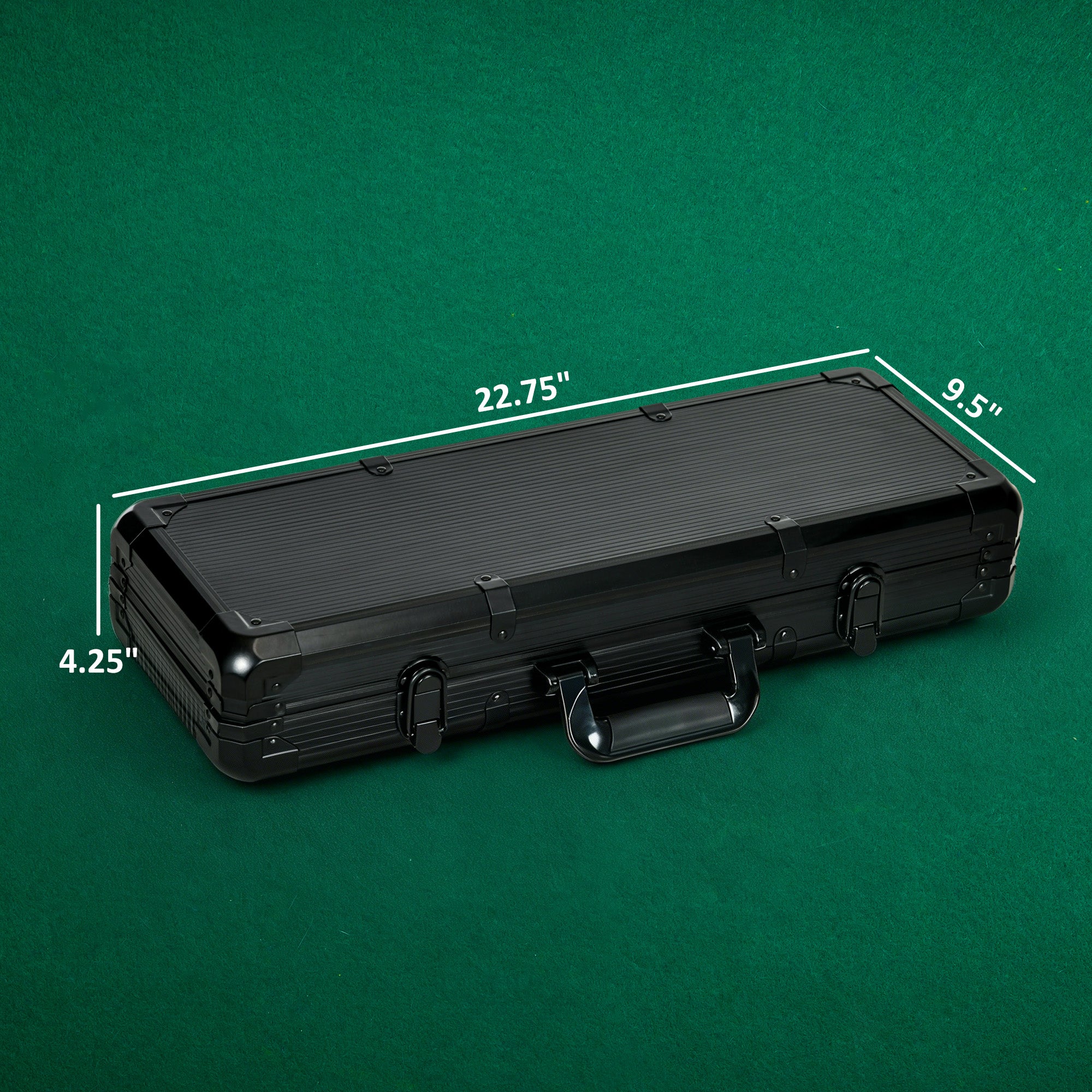 500PCs 14 Gram Clay Poker Chips Set Casino Poker Chips with Aluminum Case, Playing Cards, Dealer Button, 5 Dices
