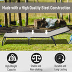 Foldable Chaise Lounge, 3-Position Reclining Back, Portable design and Breathable Mesh for Poolside, Camping, Hiking - Cream White