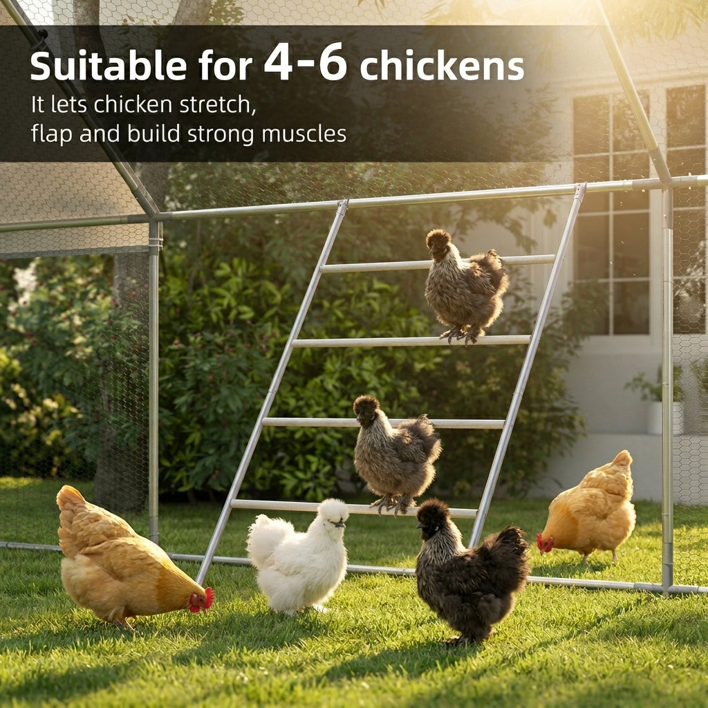 Chicken Roost for Coop, Jungle Gym Roosting Bar, 55" x 33.75"
