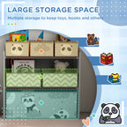 Toy Organizer with 6 Storage Bins, 25" x 12" x 26", Gray