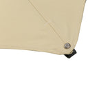 10ft Offset Patio Umbrella, Hanging Cantilever Umbrella, Square Shape, Aluminum Cross Base, Tilt, 360-Degree Rotation, Beige
