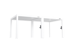 POWER+ PRO Gen 2 Motorized Pergola 10' x 20' White 6063-T5 Aluminum with Motorized Louvers, LED, IP68 Outlets, 165 MPH Wind