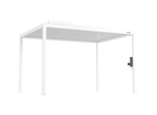 POWER+ Gen 2 Motorized Pergola 10'L x 13'W White - 6063-T5 Aluminum, Motorized Louvers, LED