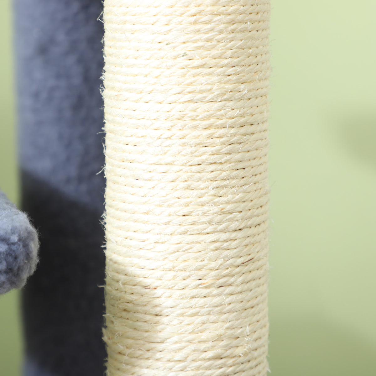 4 Levels Cat Steps with Scratching Posts for High Bed, Sofa, Gray