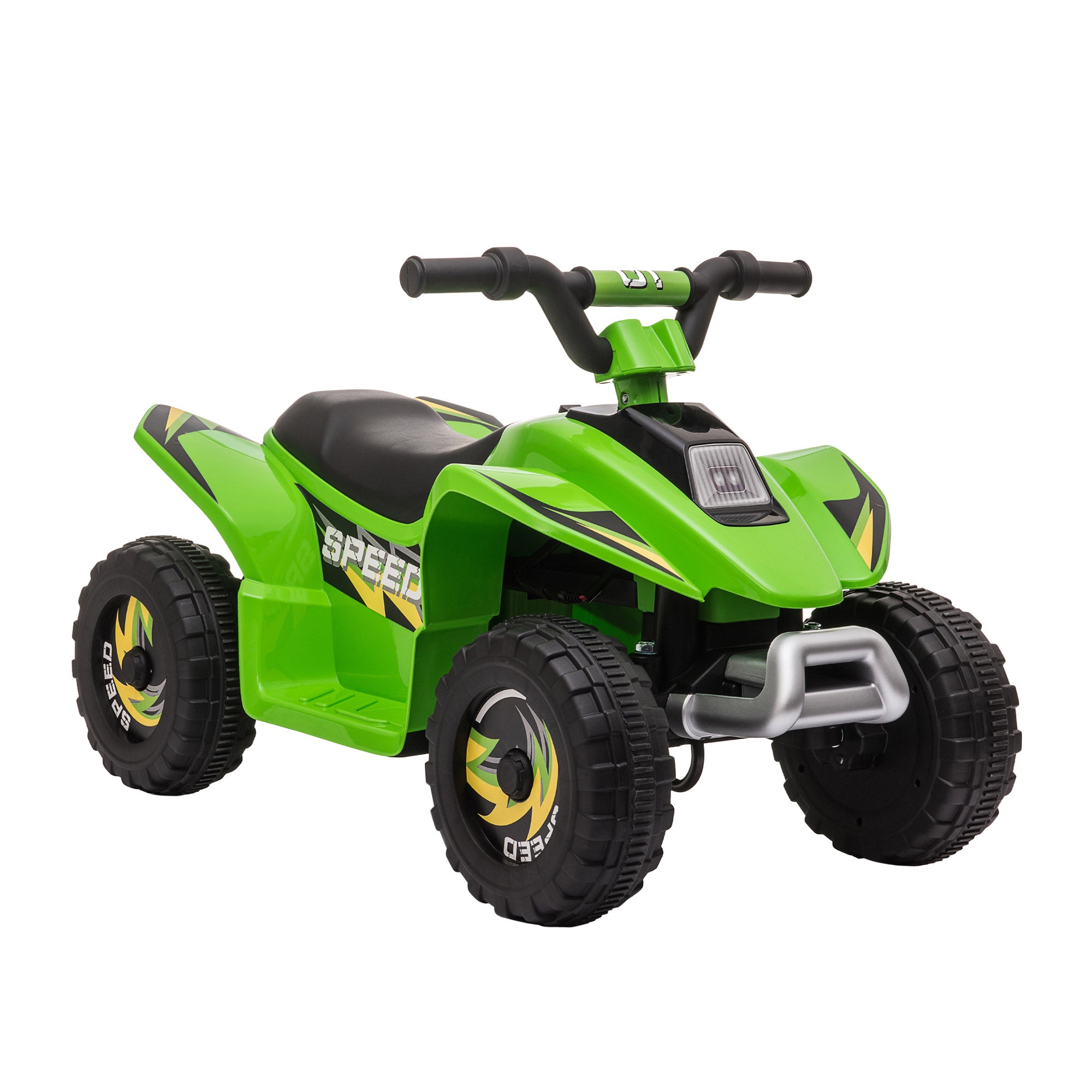 6V Kids ATV Ride on 4-Wheeler Car, Electric Quad Toy Battery Powered Vehicle with Forward/ Reverse Switch for 18-36 Months Old Toddlers, Green