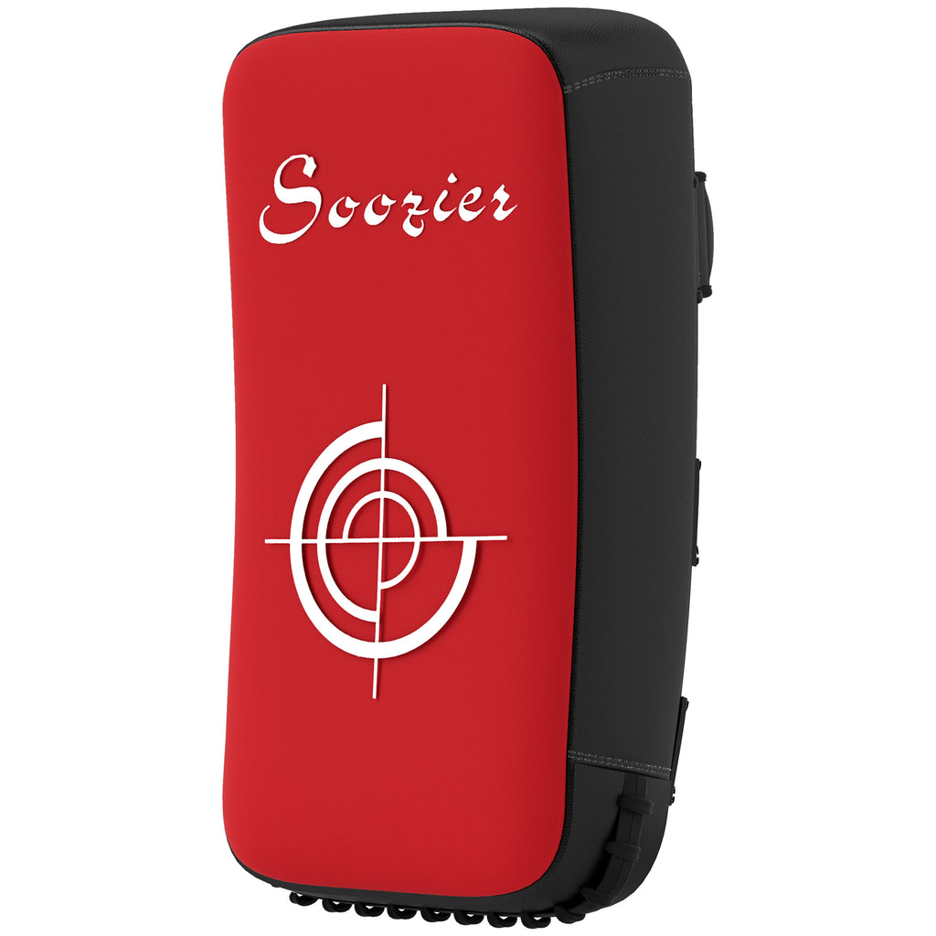 16.5 in Muay Thai Kick Shield Punching Pad, Kick Shield for Martial Arts, Karate, Kickboxing, MMA x 1 Unit, Red