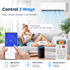 12000 BTU Mini Split Air Conditioner, 22 SEER2 115V WIFI Enabled Inverter AC Unit Cools up to 750 Sq.Ft