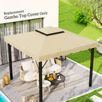 Model 84C-051 or 84C-269 10' x 10' Gazebo Replacement Canopy, Beige