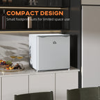 1.1 Cu.Ft Countertop Mini Freezer, Compact Upright Freezer with Removable Shelves, Gray