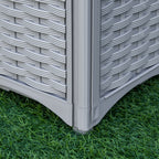 4-Piece Raised Garden Bed with Legs, Self-Watering Planter Box Raised Bed to Grow Flowers, Herbs & Vegetables, Gray