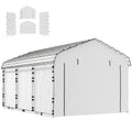 Carport Replacement Sidewall Panel for 12' x 20' Carports, UPF50+ Waterproof Replacement Side Wall Cover, White