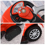 2 In 1 Push Cars for Toddlers Kid Ride on Push Car Stroller Sliding Car with Horn Music Light Function Secure Bar Ride on Toy for Boy Girl 1-3 Years Old Red