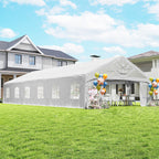 Heavy Duty Party Tent, 19.5' x 39' Large Sun Shade Canopy Tent for Parties, Wedding, Events, BBQ Grill, White